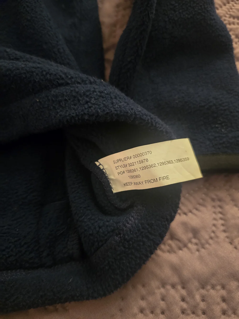 Ralph Lauren Kids Navy Fleece Zip-Up Jacket
